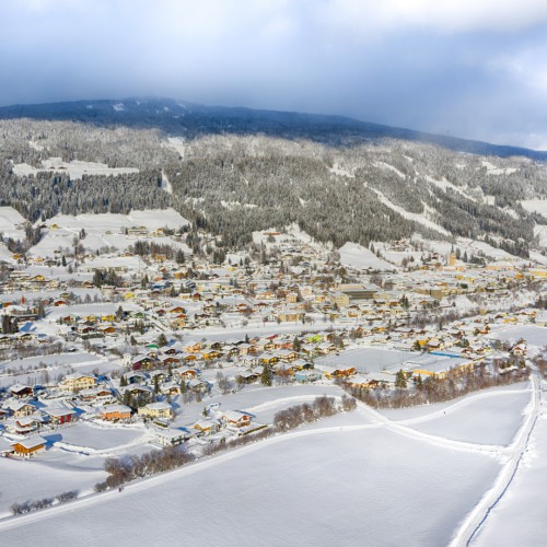 Radstadt dorp in de winter