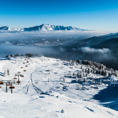 Piste en stoeltjeslift Wagrain